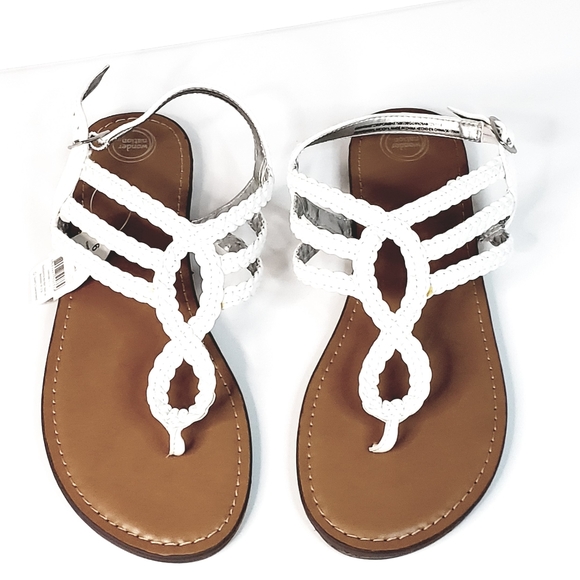 wonder nation white sandals